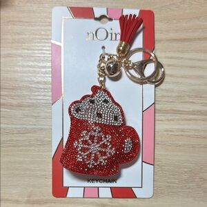 nOir Jewelry Red Teapot Key & Card Holder